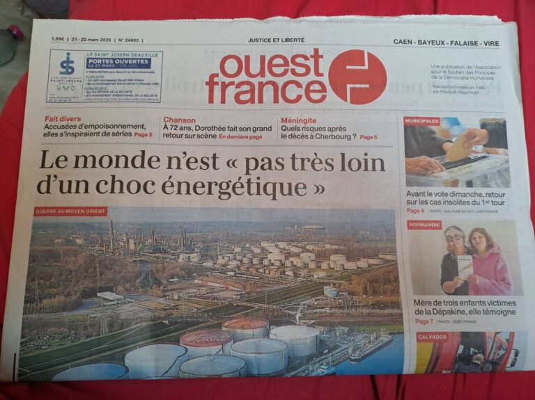 Ce n&rsquo;était pas le hasard, et Ouest-France